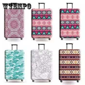 Чехол для чемодана 20 дюймов/24 дюйма/26 дюймов/28 дюймов/30 дюймов, защитный чехол для чемодана на колесиках, пылезащитный чехол, эластичное утолщение, износостойкий 63*51cm