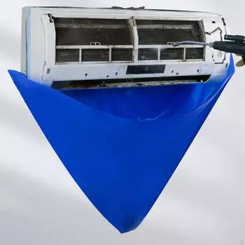 Чехол для чистки кондиционера, сумка для обслуживания кондиционера, водонепроницаемая, полная защита, мытье пыли Without Hose