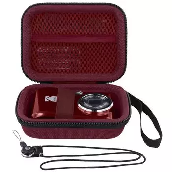 Чехол для цифровой камеры Kodak PIXPRO Zoom FriendlyZoom, красный Khanka [бонусный ремешок] FZ55/FZ45, (Только случай) - красный