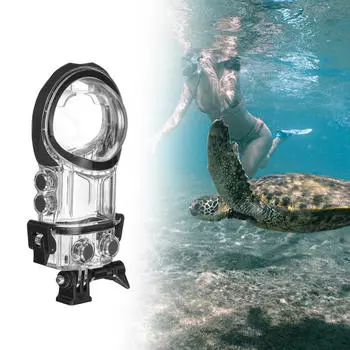 Чехол для дайвинга для X3, панорамный чехол для видеокамеры с обзором 360°, водонепроницаемый чехол для дайвинга Black Frame