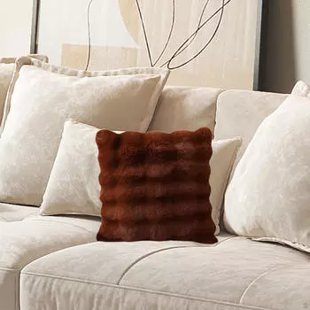 Чехол для декоративной подушки 43x43 см для дивана и гостиной красный