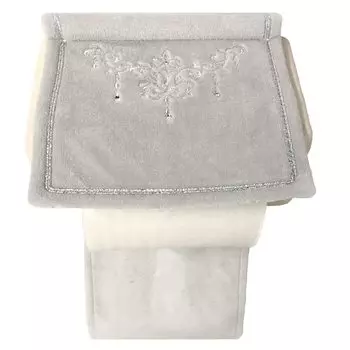 Чехол для держателя бумаги NYNAS Shanti НОВЫЙ серебристо-серый Ширина 15 см [Senko] прибл.