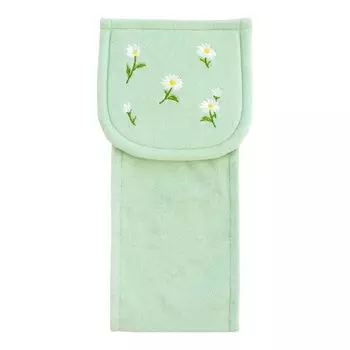 Чехол для держателя туалетной бумаги OKA Fleur Blanc с зеленым цветочным узором (Моющийся женский)