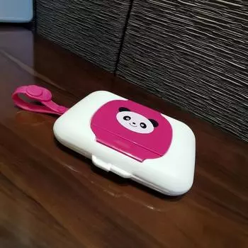 Чехол для детских салфеток, диспенсер для влажных салфеток для коляски, переносная коробка для салфеток с крышкой из веревки розовый