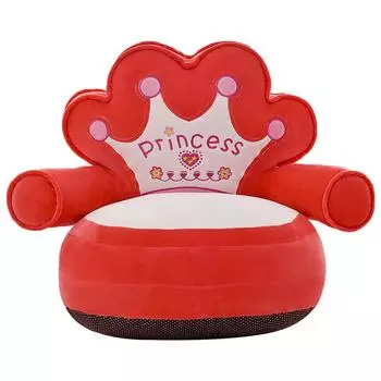 Чехол для детского дивана T0# Crown Design, плюшевый чехол для сиденья, учится сидеть, без наполнителя розовый