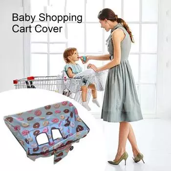 Чехол для детской тележки для покупок с рисунком из мультфильма, прочный, складной, водонепроницаемый, можно стирать в стиральной машине, для детей D
