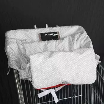 Чехол для детской тележки для покупок с сумкой для хранения, прозрачный карман для телефона, прочный