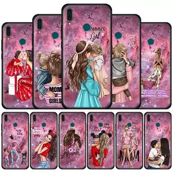 Чехол для девочек «Супер мама» для Huawei Y6 Y7 2019 Y6p Y8p Honor 8X Play 9A 9S 9X Pro 8S 10 Mate 20 Lite, мягкий силиконовый чехол для телефона Honor 10