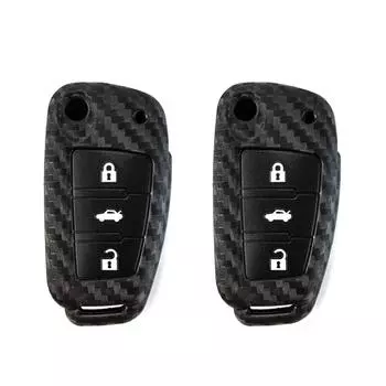 Чехол для дистанционного ключа автомобиля, брелок для AUD A3 8P A6 TT Q3 A1 A4 Q7 S3 Black