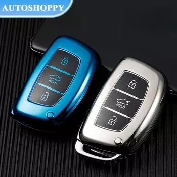 Чехол для дистанционного ключа автомобиля, брелок для Hyundai Tucson Sonata Santa Fe Elantra Accent Creta Solaris Verna ix25 ix35 ix45 i20 i30 i40 A Style красный