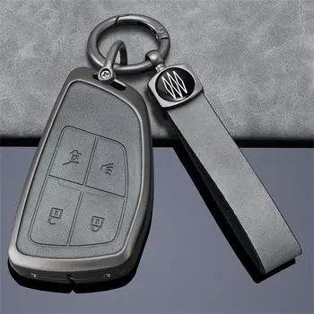 Чехол для дистанционного ключа автомобиля, чехол для Buick 2020, модель Angkewei S, чехол для ключей от машины, брелок с пряжкой, аксессуары для стайлинга автомобилей серый