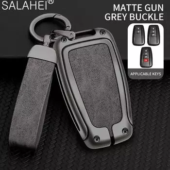 Чехол для дистанционного ключа автомобиля из цинкового сплава, чехол для Toyota C-HR CHR Prius RAV 4 Camry Corolla 2017 2018 2020 2021, аксессуары для ключей