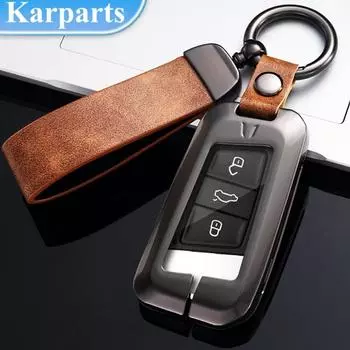 Чехол для дистанционного ключа из цинкового сплава для Volkswagen Magotan Passat B8 Golf MK7 GTI7 Golf7 GolfR Octavia A7 SEAT A Style чёрный