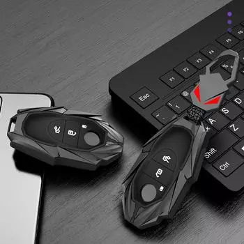 Чехол для дистанционного ключа автомобиля из цинкового сплава для Mercedes Benz CS Class W206 W223 S350 C260 C300 S400 S450 S500, защита без ключа чёрный