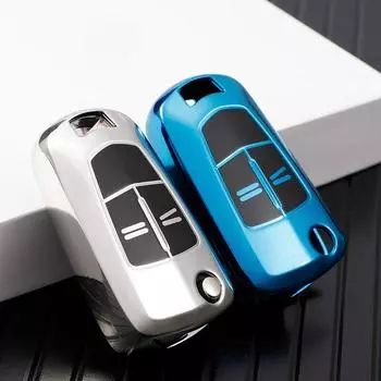 Чехол для дистанционного ключа автомобиля из ТПУ для Opel Astra Corsa Meriva Zafira Antara ASTRA J Mokka Insignia для Chevrolet Cruze Aveo синий