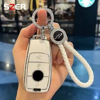 Чехол для дистанционного ключа автомобиля из ТПУ для Mercedes Benz ACESG Class GLC CLE CLA GLB GLS W177 W205 W213 W222 X167 AMG брелок