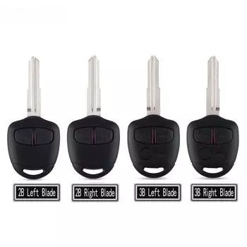 Чехол для дистанционного ключа автомобиля с дистанционным управлением для Mitsubishi Lancer Grandis Evolution Outlander Key 2 3 Button MIT11/MIT8 Blade 2 Buttons Left