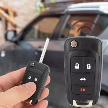 Чехол для дистанционного ключа-брелока, черный чехол для замены автомобильного ключа, совместимый с CHEVROLET, аксессуары для ключей чёрный
