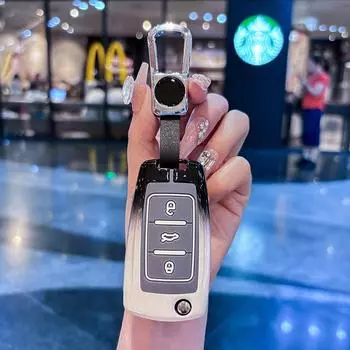 Чехол для дистанционного ключа из цинкового сплава для автомобиля VW Volkswagen Polo Tiguan Passat B5 B6 B7 Golf 4 5 6 MK6 Jetta Lavida Skoda Octavia