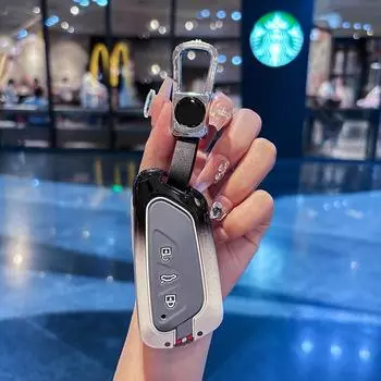 Чехол для дистанционного ключа из цинкового сплава для VW Volkseagen Golf 8 MK8 ID.3 ID.4 Cupra Skoda Octavia A8 SEAT Leon MK4 2020 2021