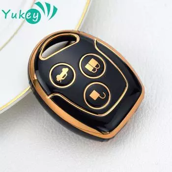 Чехол для дистанционного ключа из ТПУ, чехол-держатель для ключей для Ford Focus Mk2 MK7 Mk5 Mk6 Fiesta Fusion Mondeo Mk3 Transit Street Ka чёрный