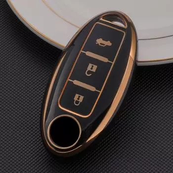 Чехол для дистанционного ключа из ТПУ для Nissan Qashqai X-Trail T31 T32 Juke J10 J11 Tiida Altima Pathfinder Kicks для Infiniti, защитные аксессуары 3A key case белый