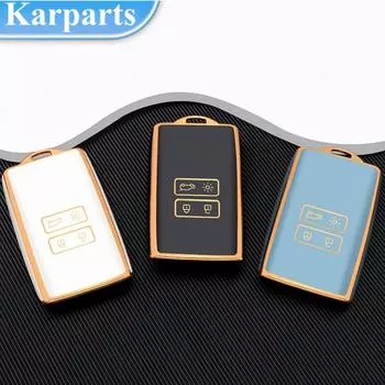 Чехол для дистанционного ключа из ТПУ для Renault Koleos Kadjar Megane Clio Captur Talisman Espace Kangoo Sandero, аксессуары-брелок зелёный