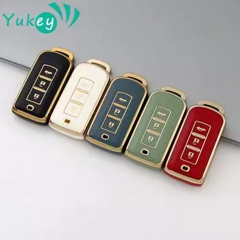 Чехол для дистанционного ключа из ТПУ для Mitsubishi Outlander ASX LANCER Pajero Sport Eclipse Cross, чехол для ключей, брелок, аксессуары чёрный