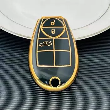 Чехол для дистанционного ключа из ТПУ для Dodge Challenger Charger Magnum Journey Ram Jeep Commander Grand Cherokee Chrysler 300 Sylte A Key Case белый