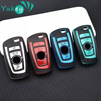 Чехол для дистанционного ключа из ТПУ для BMW F10 F20 F30 F34 F11 F15 F16 1 3 5 7 серии X1 X3 X5 X6 F25 F31 M3 M4, аксессуары серебряный