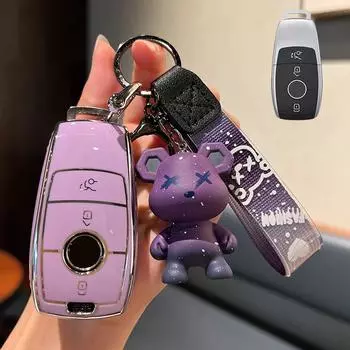 Чехол для дистанционного ключа из ТПУ для Mercedes Benz ACESG Class GLC CLE CLA GLB GLS W177 W205 W213 W222 X167 AMG