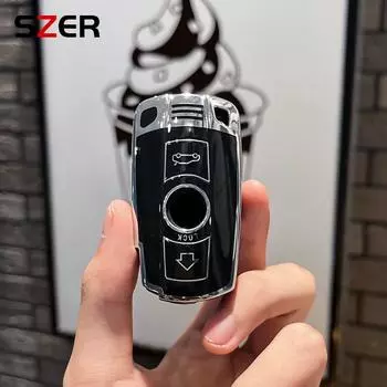 Чехол для дистанционного ключа из ТПУ для BMW E90 E60 E70 E87 3 5 6 серии M3 M5 X1 X5 X6 Z4 E71 E72 E88 E89 E91 E92, аксессуары