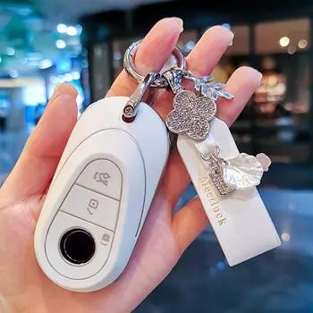 Чехол для дистанционного ключа из ТПУ для Mercedes Benz CS Class W223 W206 S350L S400L S450L S500L 2021 2022, аксессуары-брелок в виде ракушки