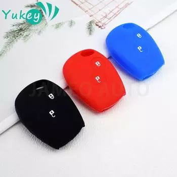 Чехол для дистанционного ключа с 2 кнопками, брелок для Renault Clio Duster DACIA Logan 2 3 Sandero для Lada Largus для Nissan Terrano Almera чёрный
