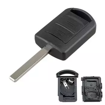 Чехол для дистанционного ключа с 2 кнопками, детали для Opel/Vauxhall Corsa Meriva Combo Agila, чехол для ключа, автозапасные аксессуары HU100 чёрный
