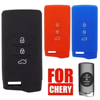 Чехол для дистанционного ключа с 3 кнопками, полная защита для Chery Tiggo 7PRO 7 8 Arrizo 5Pro Gx 5X EQ7 LX TXL/Exeed 2020 2024, автомобильные аксессуары чёрный