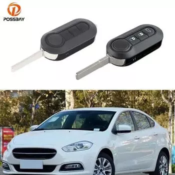 Чехол для дистанционного ключа SIP22, складной корпус для автомобильного ключа, 3 кнопки для Fiat 500 500L Punto Ducato Bravo Panda Fit Vauxhall Combo