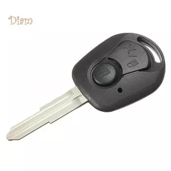 Чехол для дистанционного ключа Vana с 2 кнопками и необрезанным лезвием для Actyon Ssangyong Kyron Rexton чёрный