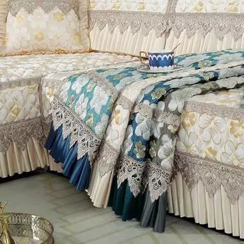 Чехол для дивана All-inclusive Universal Европейский стиль Чехол для заднего полотенца Ткань для диванной подушки Всесезонный универсальный 70*70 бежевый