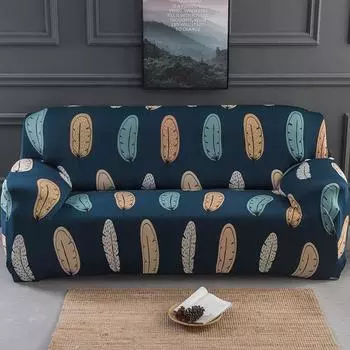 Чехол для дивана all-inclusive, универсальный эластичный, молочный шелк, чехол для дивана, комбинация тканей, универсальный на все сезоны S
