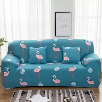 Чехол для дивана all-inclusive, универсальный эластичный, молочный шелк, чехол для дивана, комбинация тканей, универсальный на все сезоны S