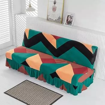 Чехол для дивана без подлокотников, эластичное полное складное покрывало для дивана, универсальная юбка, край диванной подушки, полный защитный чехол 150-170cm