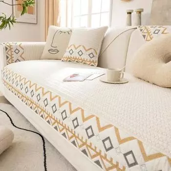 Чехол для дивана Bohemia из хлопка, универсальный, нескользящий, для сиденья, подушки, спинки, дивана, полотенца, чехлы для гостиной, украшения дома 70x70cm 1pcs