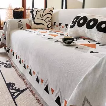 Чехол для дивана Bohemia с красочным принтом, на все времена, подходит для домашних животных, пылезащитный защитный чехол для дивана в гостиной на 3 человека 180x130cm