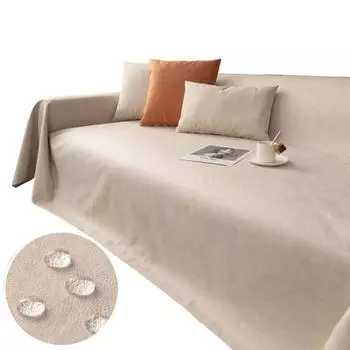 Чехол для дивана, чехол для дивана, простой однотонный водонепроницаемый чехол для секционного дивана, износостойкий 90 x 210cm оранжевый