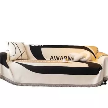 Чехол для дивана, чехол для дивана, универсальный, Four Seasons, полотенце для дивана из шенилла, черно-белая подушка для дивана, пылезащитный чехол для дивана, одеяло для дивана 180*130cm