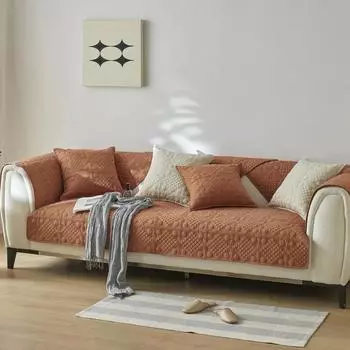 Чехол для дивана, чехол для подушки, ткань для всех сезонов, гостиная, стираный хлопок, нескользящий чехол для диванной подушки, полотенце 70x70cm