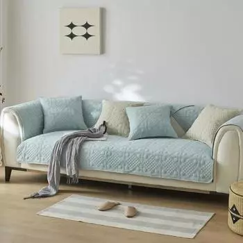 Чехол для дивана, чехол для подушки, ткань для всех сезонов, гостиная, стираный хлопок, нескользящий чехол для диванной подушки, полотенце 70x70