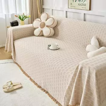 Чехол для дивана Чехол из шенилла Универсальный чехол для диванного полотенца Чехол для защиты от царапин от кошек Одеяло для дивана Пылезащитный чехол для дивана 90x90