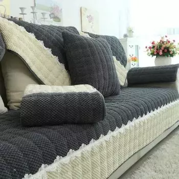 Чехол для дивана для гостиной, хлопковые чехлы для диванов, жаккардовые подушки для дивана, четыре сезона, полотенце для дивана, L-образный защитный чехол для дивана 70x70